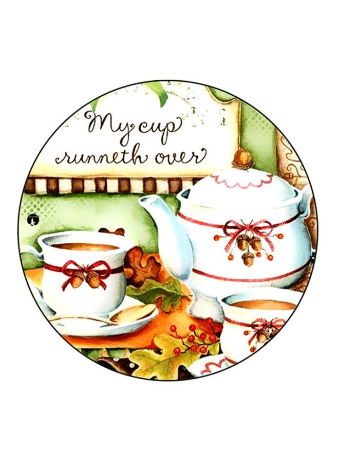 BP Food Printed Mouse Pad White/Green/Brown