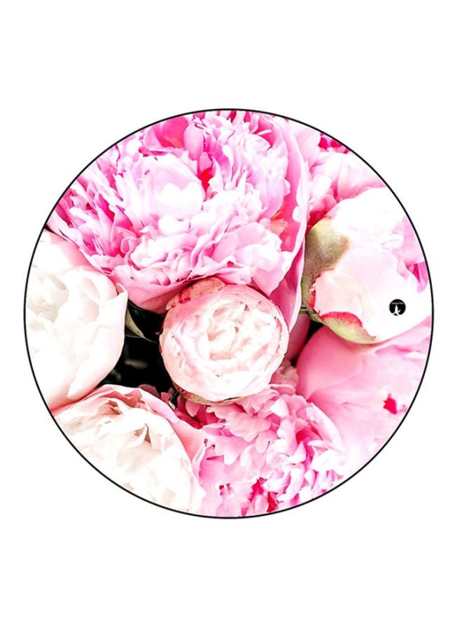BP Flowers Printed Mouse Pad Pink/White/Black