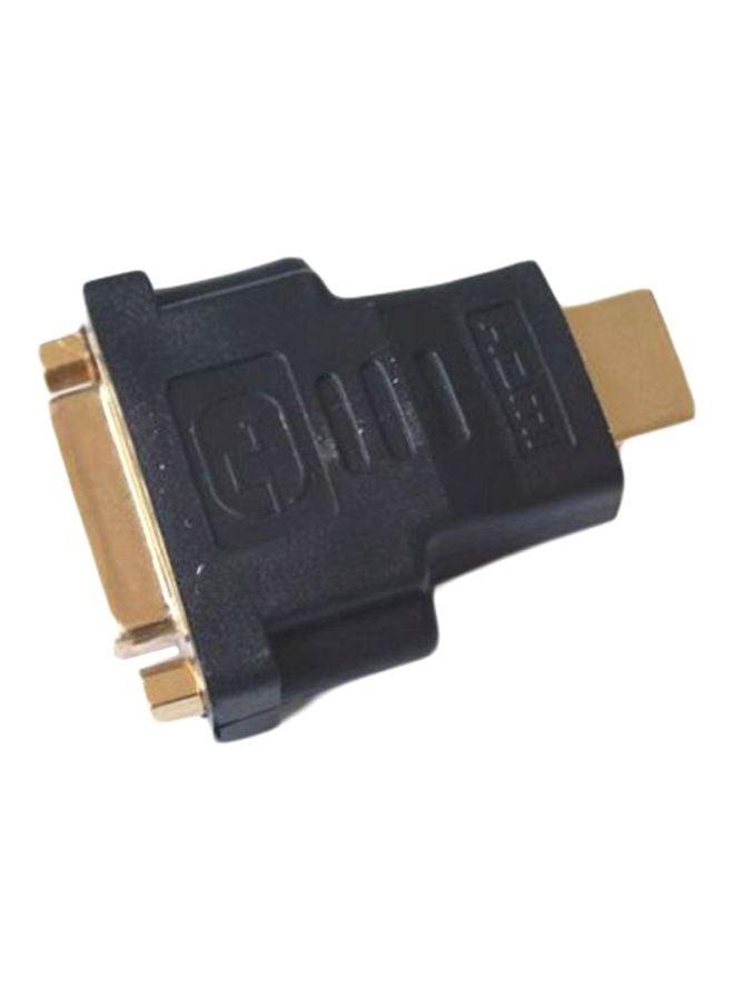 HDMI Male To DVI-D Male Converter Adapter For LCD Monitor Black - Image 1