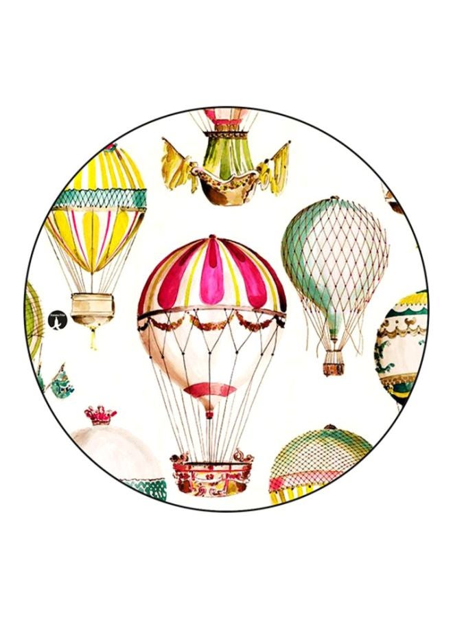 Printed Mouse Pad White/Pink/Yellow