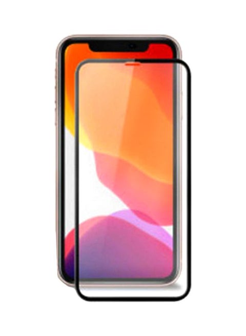 3D Tempered Glass Screen Protector For iPhone 11 Pro Black/Clear