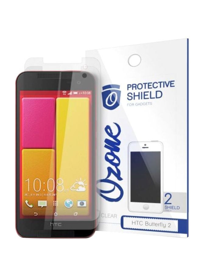 Ozone Crystal HD Screen Protector Scratch Guard For HTC Butterfly 2 Clear