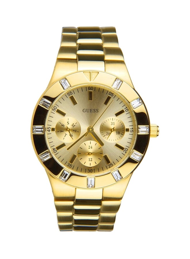 جس ساعة يد بعقارب وسوار من الستانلس ستيل طراز W13576L1 للنساء - Image 1