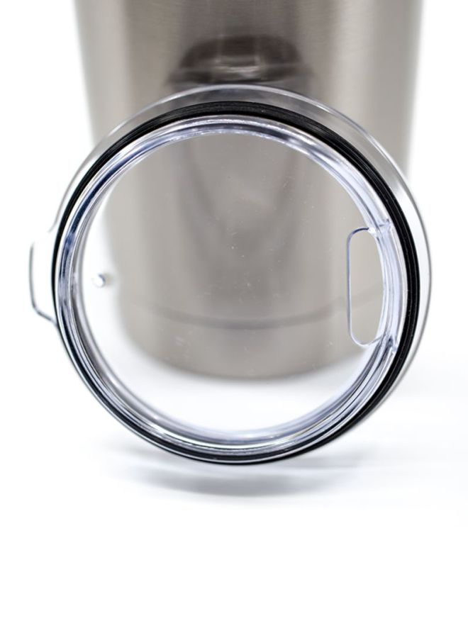 LOUD UNIVERSE Stainless Steel Travel Tumbler With Acrylic Lid Silver  - Image 5