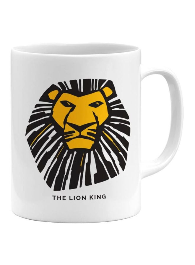 LOUD UNIVERSE Ceramic Coffee Mug White/Yellow/Black 