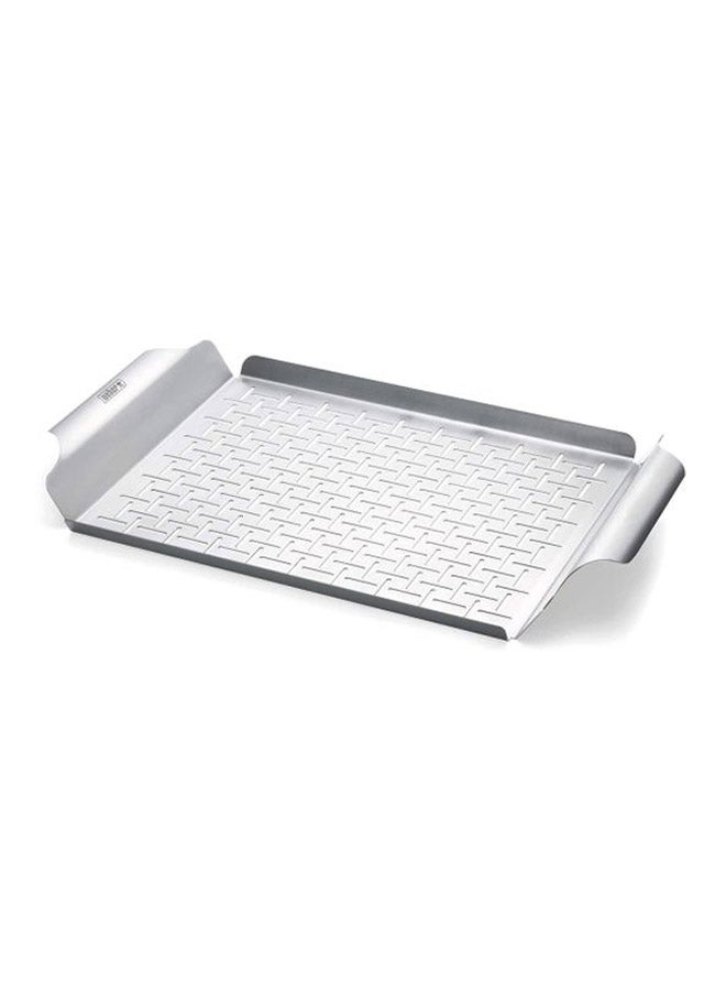 Weber Steel Grill Pan Silver - Image 2