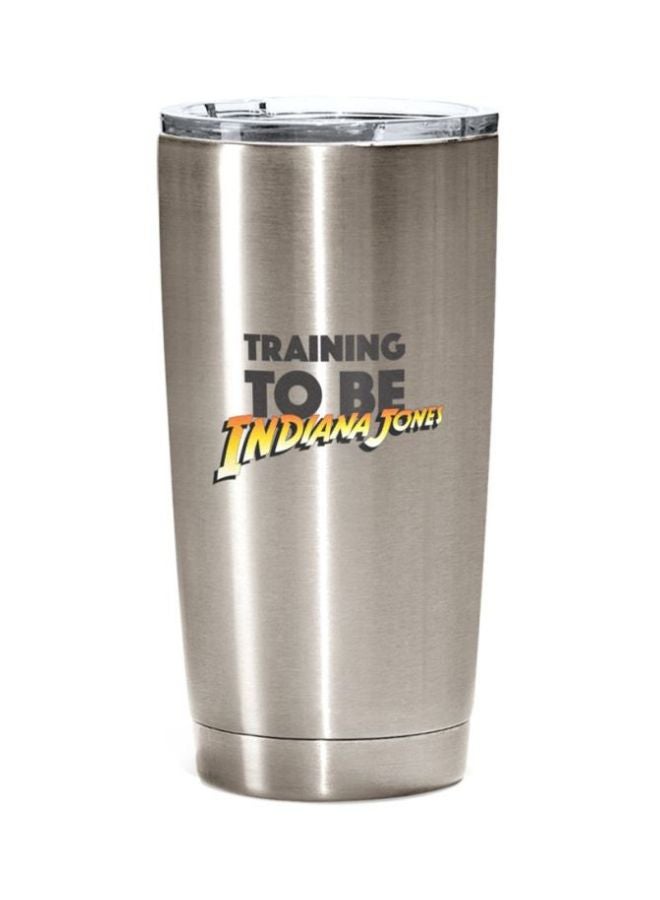 LOUD UNIVERSE Stainless Steel Travel Tumbler With Acrylic Lid Silver  - Image 1