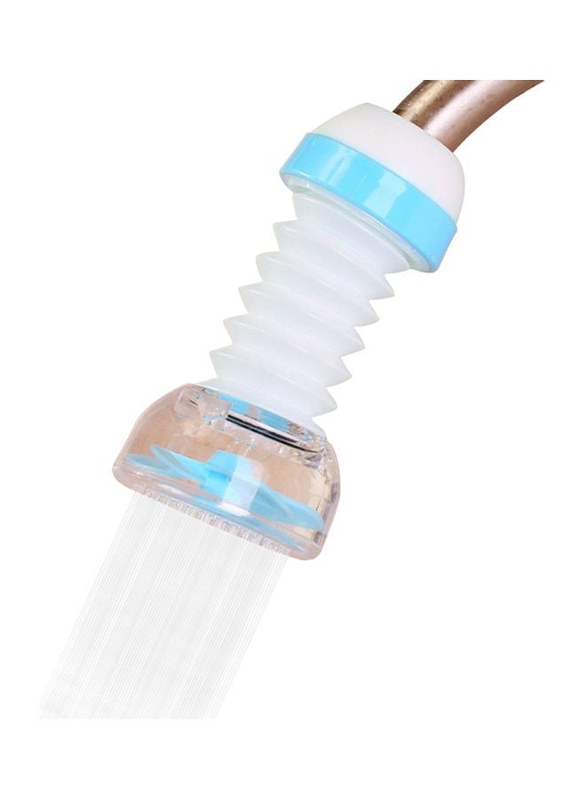 Retractable Tap Head Water Faucet Extender Splash-proof Kitchen Tap Filter 360-degree Adjustable Filtration Blue 13.5 x 9.5 x 5.5cm  - Image 1