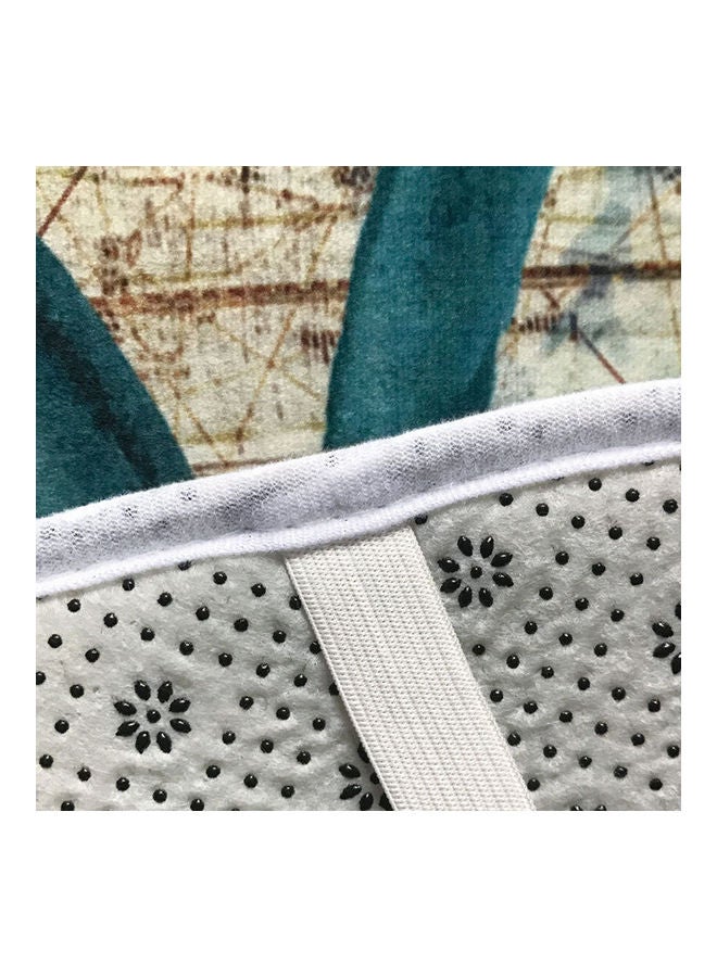 طقم من 4 قطع مكون من ستارة استحمام مقاومة للماء وغطاء للمرحاض وسجادة وقاعدة مانعة للانزلاق لتزيين الحمام أسود 40.0 x 30.0 x 4.0سم - Image 3