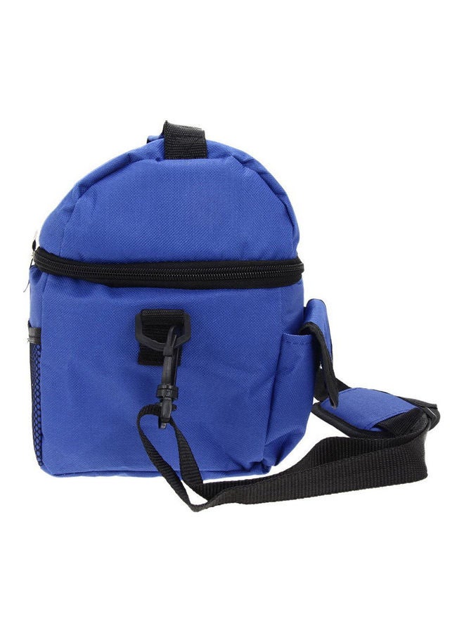 Generic Large Capacity Insulated Square Lunch Bag Cooler Tote Carry Bags Travel Bento Box With Adjustable Shoulder Strap Dark blue  - Image 2