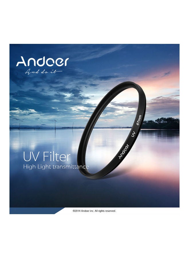 ANDOER 58 Mm UV Ultra-Violet Filter Lens Protector For Canon Nikon DSLR Camera 9.0 x 7.2 x 1.5cm Black  - Image 3