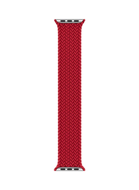 Replacement Nylon Braided Apple Watch Band for 41/40/38mm Small Red