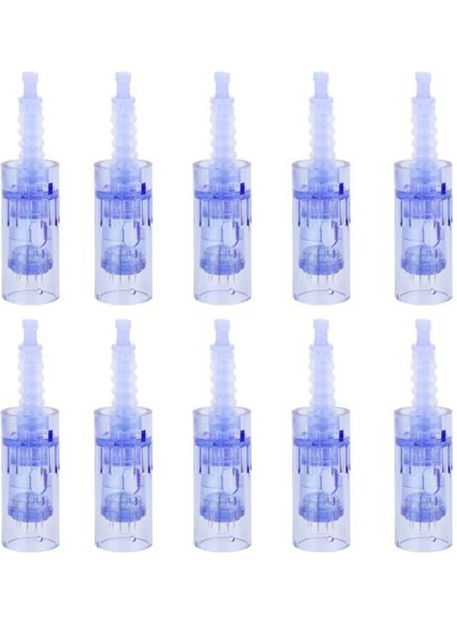 Dr.pen Derma Ultima A6 Replaceable Cartridges 12Pins Needle 10 Pcs Blue 8cm  - Image 1