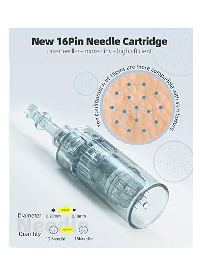 Dr.pen Derma Ultima M8 Replaceable Cartridges 16Pins 10 Pcs Needle 8cm  - Image 2