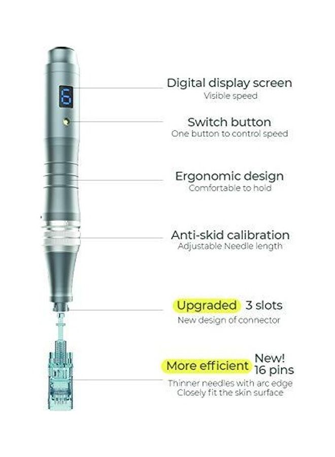 Dr.pen Derma Ultima M8 Replaceable Cartridges 16Pins 10 Pcs Needle 8cm  - Image 3
