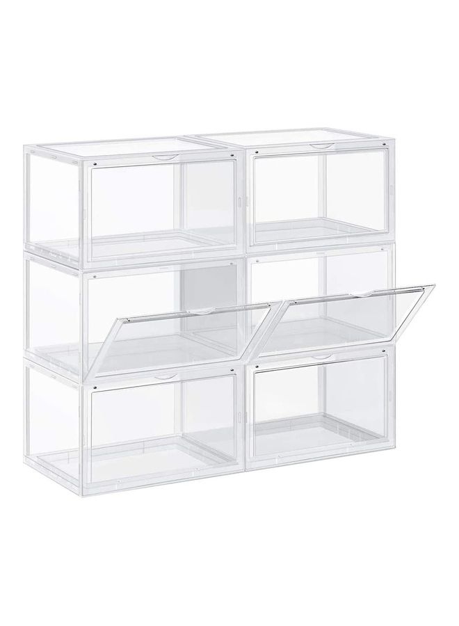 Shoe Storage Organizer (Transparent), Side Open High Quality Transparent 36 x 29 x 22cm - v1606595386/N42648524A_1