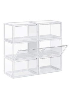 Lushh Shoe Storage Organizer (Transparent), Side Open High Quality Transparent 36 x 29 x 22cm  - Image 1