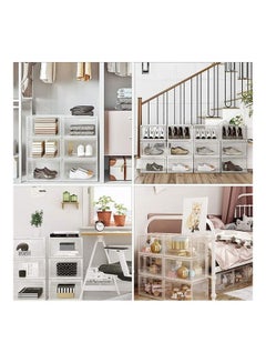 Lushh Shoe Storage Organizer (Transparent), Side Open High Quality Transparent 36 x 29 x 22cm  - Image 3