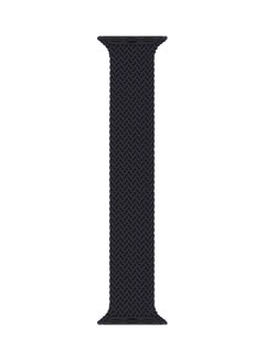 Foxcon Silicon Braided Replacement Strap For Apple Watch Series 7/6/SE/5/4 41/40/38 mm Small Black  - Image 2