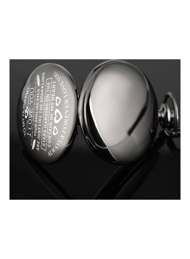 YASH - Retro Style I Love You My Husband Quartz Pocket - Image 1