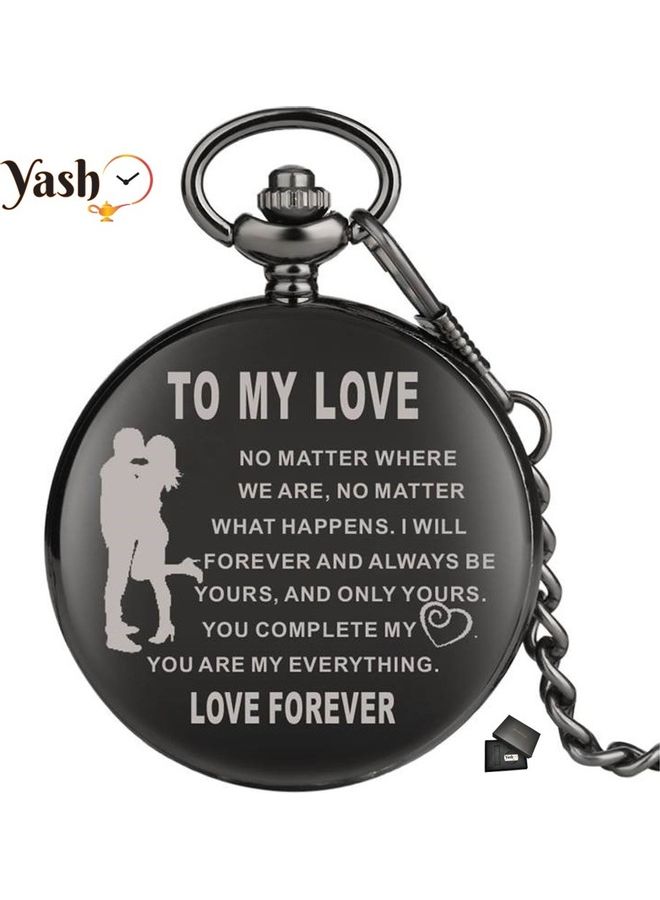 ياش ساعة جيب كوارتز كلاسيكية Love Forever  - Image 2