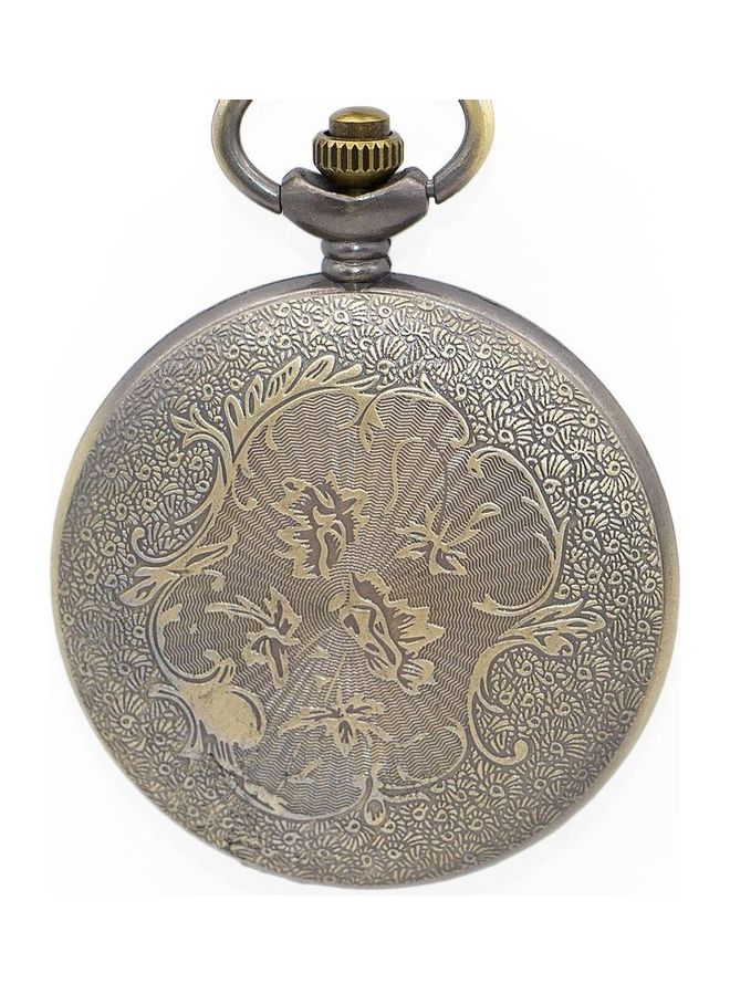 YASH - Retro Style Lion's Son Quartz Pocket Watch - Image 1