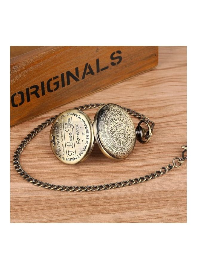 YASH - Retro Style I Love You SON Quartz Pocket Watch - Image 1