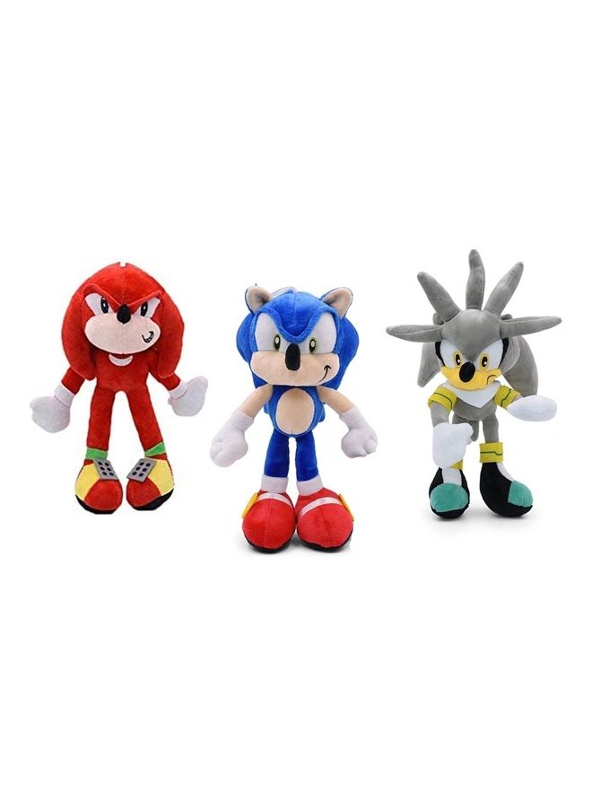 Super Sonic Inspired Soft Toys 3 Pcs Collection 27cm - Image 1