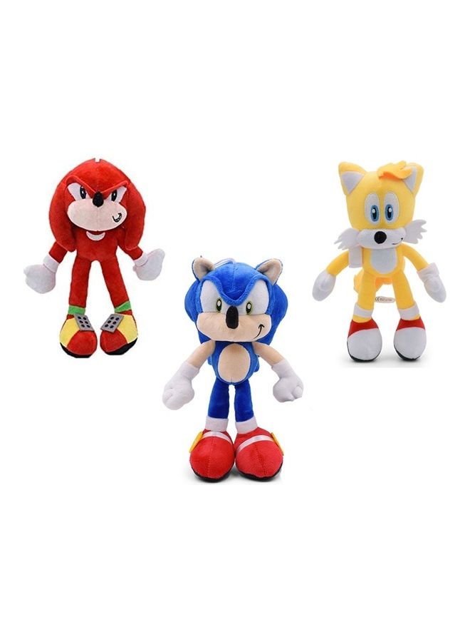 Super Sonic Inspired Soft Toys 3 Pcs Collection 27cm - Image 1