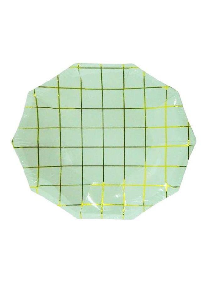 6 Pcs Golden Line Printed Party Paper Plate 7inch