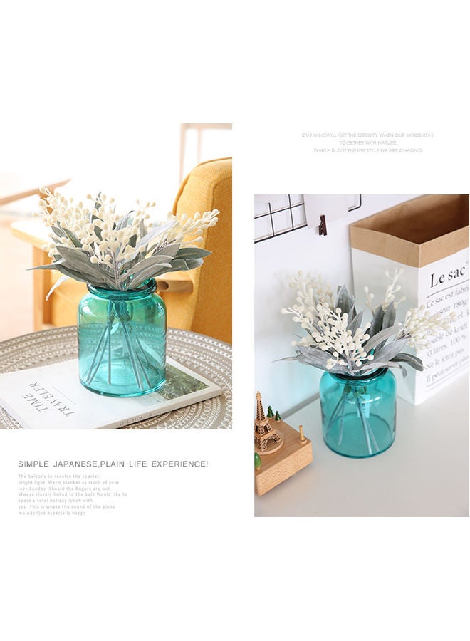 Beauenty Nordic Simple Flower Vase Blue 22cm  - Image 3