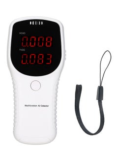 Multifunctional Air Detector LCD White 16.40 x 5.00 x 10.80cm