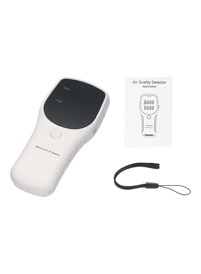 Generic - Multifunctional Air Detector LCD White 16.40 x 5.00 x 10.80cm - Image 1