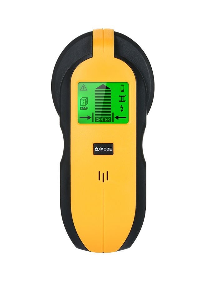جهاز استشعار للكشف عن المسامير في الحائط مزود بشاشة LCD للكشف عن المسامير المعدنية وسلك التيار المتردد داخل الخشب. برتقالي 18.50 x 5.00 x 8.00سم - Image 1