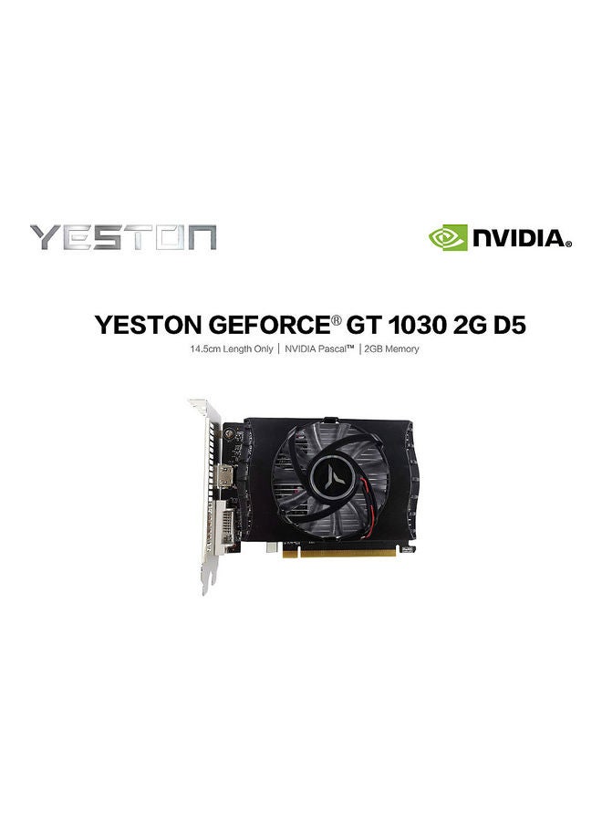 yeston - Gt1030 2g D5 Gaming Graphics Card 1228 Black - Image 1