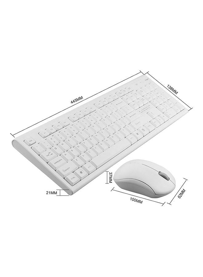 مجموعة ماوس ولوحة مفاتيح وماوس طراز X130 من موفي أبيض - Image 4