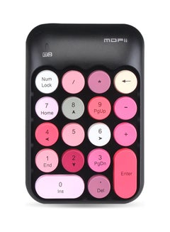 Generic Mofii X910 2.4g Wireless Numeric Keyboard Portable 18 Keys Financial Accounting Office Green(Mix colour) Black  - Image 1
