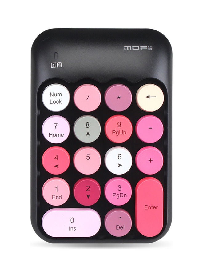 ماركة غير محددة - لوحة مفاتيح رقمية لاسلكية MOFII X910 بتردد 2.4 جيجاهرتز مزودة ب 18 مفتاحا، لون أخضر (لون مختلط) أسود - Image 1