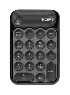 Generic Mofii X910 2.4g Wireless Numeric Keyboard Portable 18 Keys Financial Accounting Office Green(Mix colour) Black  - Image 1