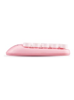 Generic Mofii X910 2.4g Wireless Numeric Keyboard Portable 18 Keys Financial Accounting Office White & Pink  - Image 4