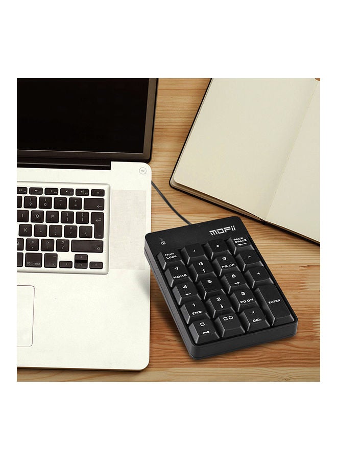 Generic - Mofii X810 Usb Wired Numeric Portable 18 Keys Office Financial Accounting Keyboard Black - Image 1