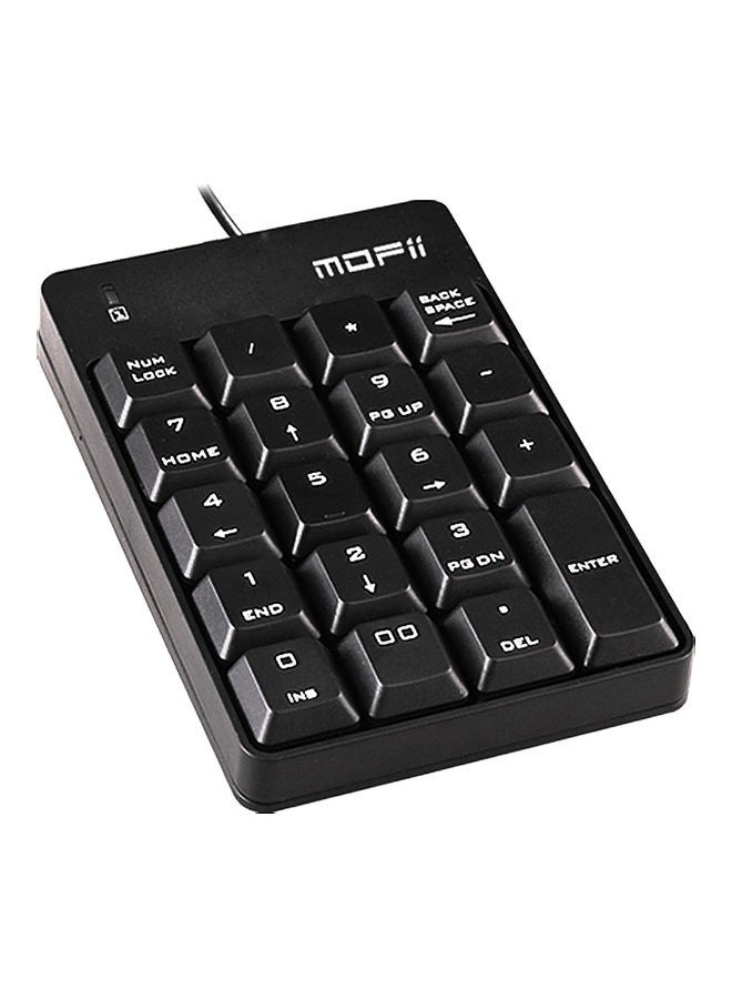 Generic - Mofii X810 Usb Wired Numeric Portable 18 Keys Office Financial Accounting Keyboard Black - Image 1