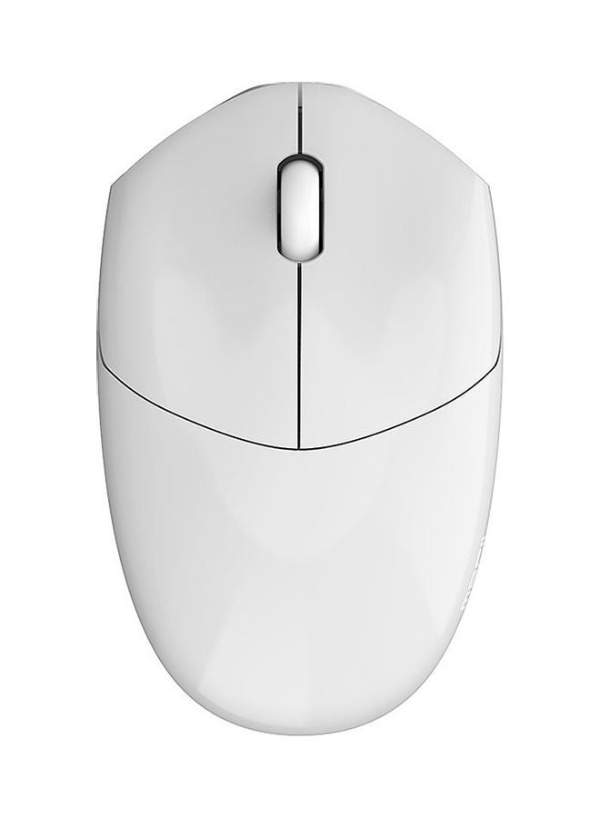 ماوس لاسلكي محمول للمنزل والمكتب من موفي طراز SM-398BT, بتصميم انسيابي مريح يعمل بتقنية البلوتوث لأجهزة الحاسوب واللابتوب أبيض - Image 1
