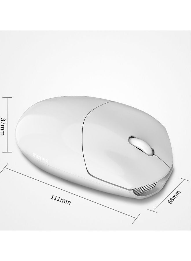 ماوس لاسلكي محمول للمنزل والمكتب من موفي طراز SM-398BT, بتصميم انسيابي مريح يعمل بتقنية البلوتوث لأجهزة الحاسوب واللابتوب أبيض - Image 3