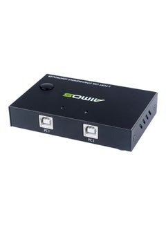 Aimos Am-Km202 2 Port Usb Synchronous Switch Controller Support Keyboard Mouse Input 2 Black