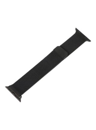 Milanese Loop Band Strap Compatible With Apple Watch 6 5 Stainless Steel 42 Mm 44 Mm Iwatch Series Bracelet Accessories Watchband Black - v1606623741/N42651769A_1