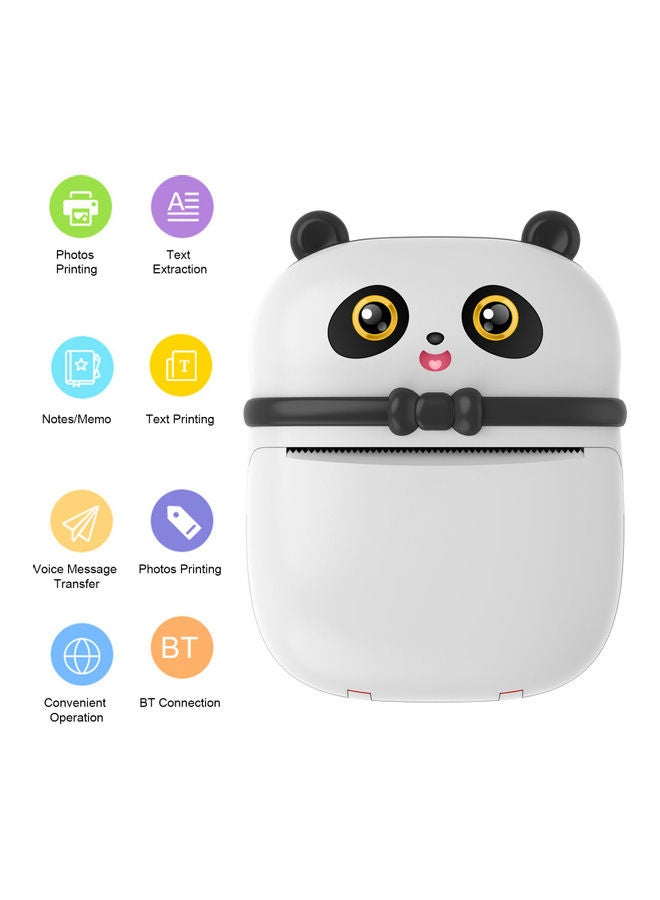 Mini Thermal Wireless Printer Printer White  - Image 2
