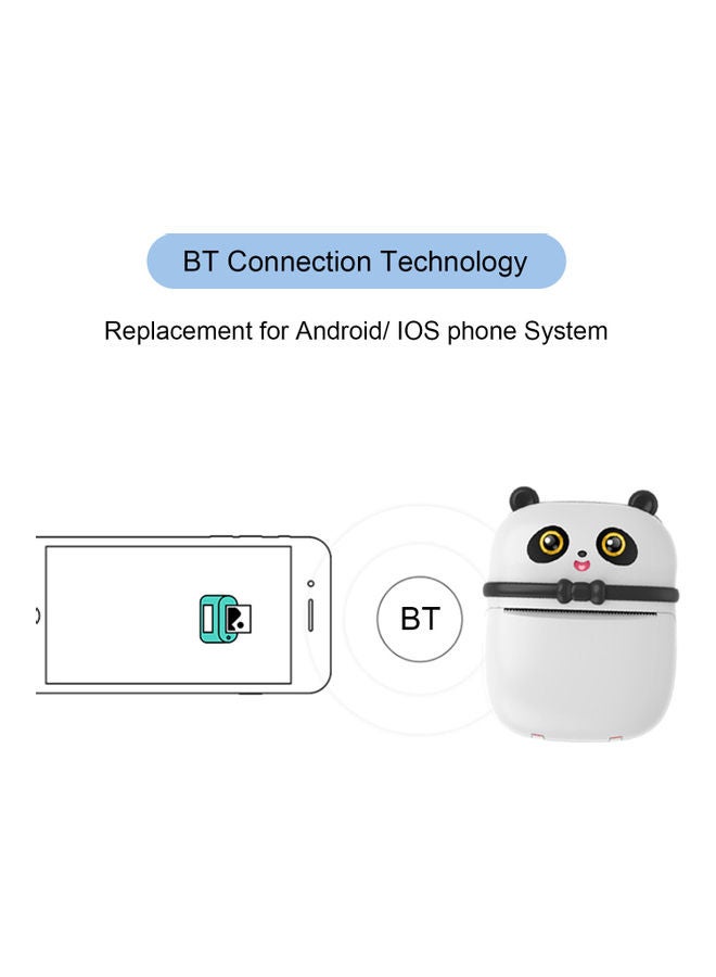 Mini Thermal Wireless Printer Printer White  - Image 4