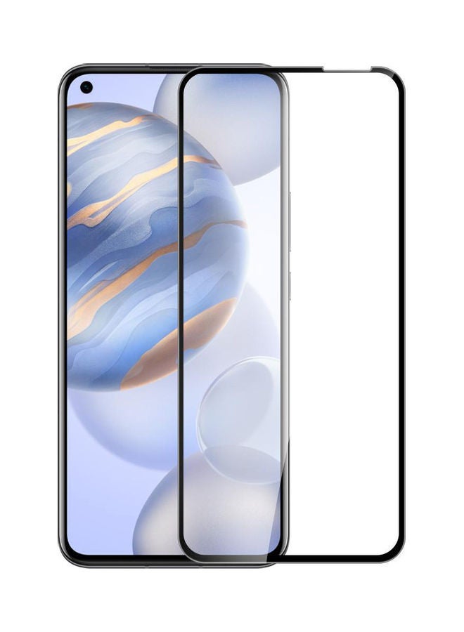 Glass 9D Full Glue Tempered Glass Screen Protector For Huawei Nova 7 Black - Image 1