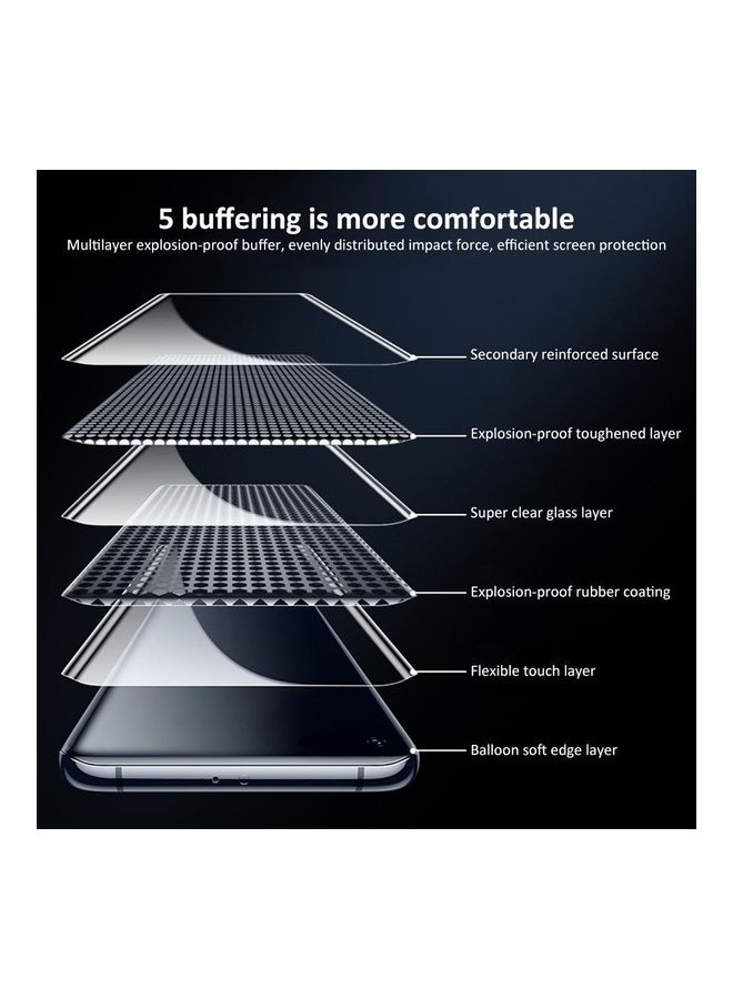 Glass 9D Full Glue Tempered Glass Screen Protector For Huawei Nova 7 Black - Image 5